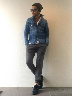 「AKM（エイケイエム）のアイテム（ジャケット/アウター）」を使った、daboroさん（メンズ・176cm）の春コーディネート