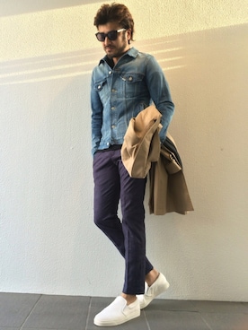 「AKM（エイケイエム）のアイテム（ジャケット/アウター）」を使った、daboroさん（メンズ・176cm）の春コーディネート