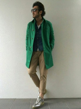 「AKM（エイケイエム）のアイテム（ジャケット/アウター）」を使った、daboroさん（メンズ・176cm）の春コーディネート