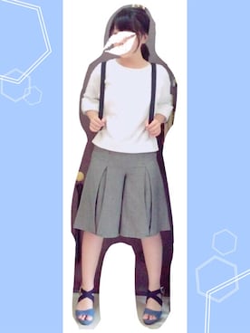 「正装風」｜ぽよ川ぷに子さん（レディース・151cm）の夏コーディネート