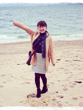 実季さん（レディース・156cm）の冬コーディネート