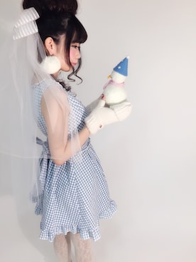「ヘアメイク」｜「アイテム（ワンピース）」を使った、ゆうたんさん（レディース・155cm）の秋コーディネート