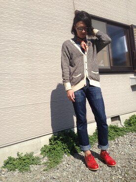 「SCOTCH GRAIN（スコッチグレイン）のアイテム（その他シューズ）」を使った、KTさん（メンズ・181cm）の春コーディネート