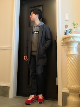 「Citizens of humanity（シチズンズオブヒューマニティー）のアイテム」を使った、しんやさん（メンズ・173cm）の冬コーディネート