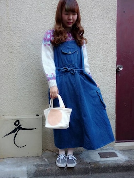 「アイテム（ワンピース/ドレス）」を使った、JuRianさん（レディース・157cm・10代）の冬コーディネート