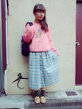 「アイテム（その他シューズ）」を使った、JuRianさん（レディース・155cm・10代）の冬コーディネート