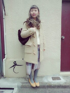 「アイテム（その他シューズ）」を使った、JuRianさん（レディース・155cm・10代）の冬コーディネート