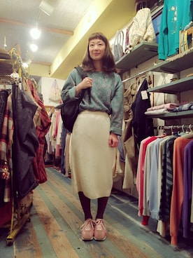 「アイテム（バックパック/リュック）」を使った、JuRianさん（レディース・165cm）の冬コーディネート