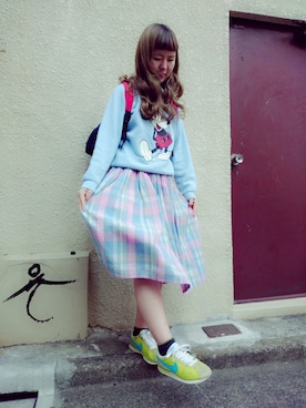 「アイテム（バックパック/リュック）」を使った、JuRianさん（レディース・155cm・10代）の冬コーディネート