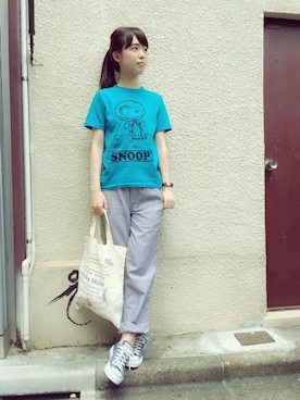 「アイテム（アナログ腕時計）」を使った、JuRianさん（レディース・162cm）の夏コーディネート