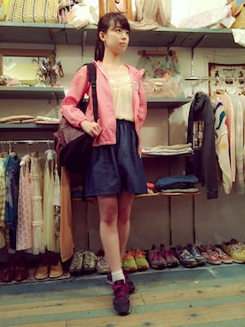 「アイテム（その他アウター）」を使った、JuRianさん（レディース・162cm）の夏コーディネート