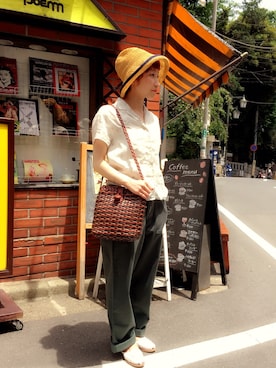 「no brand（ノーブランド）のアイテム（サンダル）」を使った、JuRianさん（レディース・149cm）の夏コーディネート