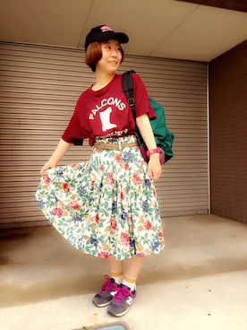 「New Balance」｜JuRianさん（レディース・149cm）の夏コーディネート