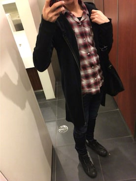 「PPFM（ピーピーエフエム）のアイテム（バッグ）」を使った、cogemaruさん（メンズ・168cm）の秋コーディネート