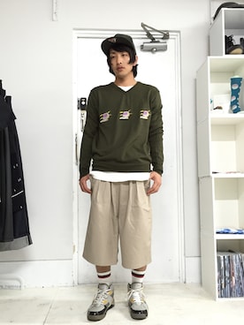 「SHUTTLE（シャトル）のアイテム」を使った、hotaka.さん（メンズ・171cm）の秋コーディネート