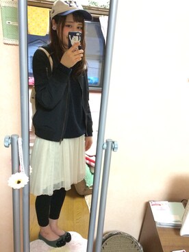 「handmade」｜「アイテム（ブルゾン）」を使った、香織さん（レディース・152cm）の春コーディネート