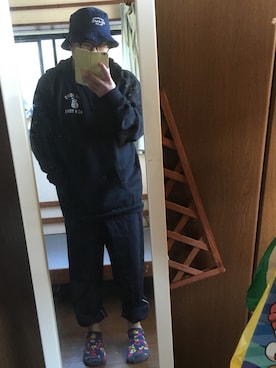 「5BORONYC（ファイブボロ）のアイテム」を使った、りょーまさん（メンズ・160cm）の冬コーディネート