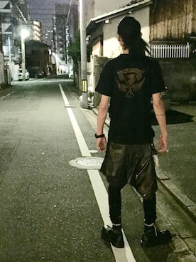 「BARK TANNAGE（バークタンネイジ）のアイテム」を使った、Acinonyx Jubatusさん（メンズ・180cm）の秋コーディネート