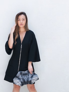 「ALEXIS（アレクシス）のアイテム」を使った、Jennifer Hungさん（レディース・160cm）の夏コーディネート