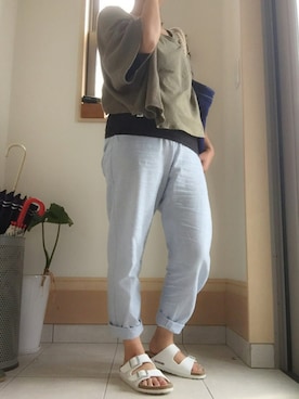 「UNSQUEAKY（アンスクウィーキー）のアイテム」を使った、miemさん（レディース・150cm）の夏コーディネート