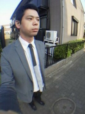 「アイテム（ネクタイ、シルバー系）」を使った、kXXXX.さん（メンズ・181cm）の春コーディネート