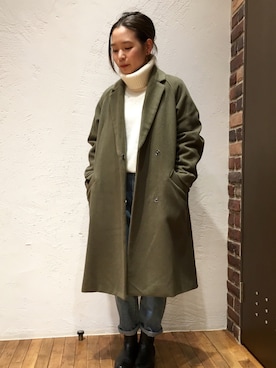 「NOMBRE IMPAIR（ノンブルアンペール）のアイテム（その他アウター）」を使った、suu.さん（レディース・152cm）の冬コーディネート