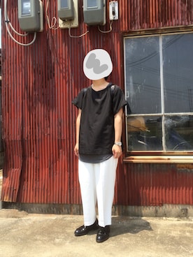 「WISCE（ワイス）のアイテム」を使った、ななおさん（メンズ・165cm）の春コーディネート