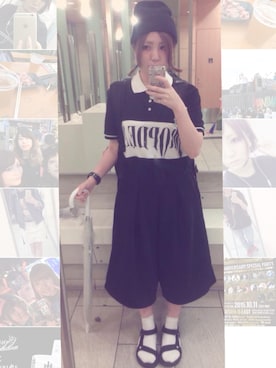 「DROP DEAD（ドロップデッド）のアイテム（トップス）」を使った、yuko✴︎さん（レディース・157cm）の秋コーディネート