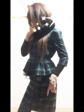 「OMEGA（オメガ）のアイテム（アナログ腕時計）」を使った、♡chiecolate♡さん（レディース・164cm）の冬コーディネート