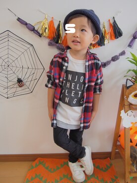 ♡SO♤さん（キッズ・100cm）の秋コーディネート