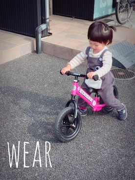 「ストライダー」｜「アイテム（オールインワン・サロペット）」を使った、Yuitonさん（キッズ・80cm）の春コーディネート