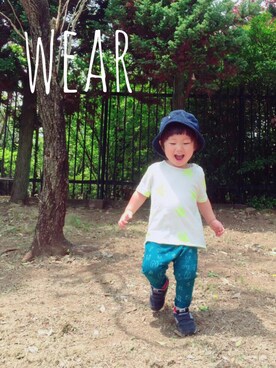 「スター」｜「アイテム（帽子）」を使った、Yuitonさん（キッズ・90cm）の春コーディネート