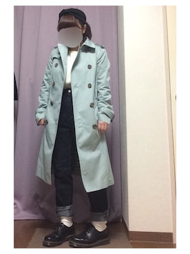 「Supreme.La.La.（シュープリームララ）のアイテム（オールインワン・サロペット）」を使った、saechiさん（レディース・144cm）の春コーディネート