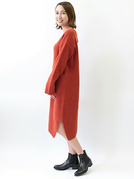 「PAOLA FERRI（パオラフェリー）のアイテム」を使った、かんなさん（レディース・165cm）の秋コーディネート
