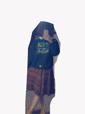 「古着 個性的」｜華恋さん（レディース・173cm）の秋コーディネート