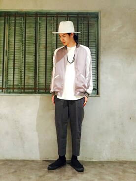 「HARE（ハレ）のアイテム（その他アウター）」を使った、KOBAYASHIさん（メンズ・182cm）の春コーディネート