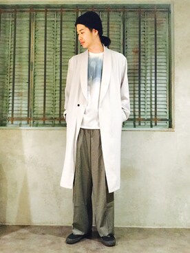 「HARE（ハレ）のアイテム（その他アウター）」を使った、KOBAYASHIさん（メンズ・182cm）の春コーディネート