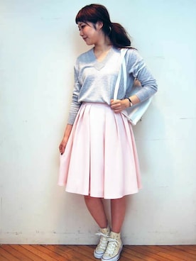 「ecruefil（エクリュフィル）のアイテム」を使った、kettyさん（レディース・158cm）の春コーディネート