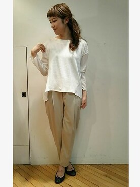 「ecruefil（エクリュフィル）のアイテム」を使った、kettyさん（レディース・158cm）の秋コーディネート