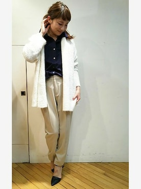 「ecruefil（エクリュフィル）のアイテム」を使った、kettyさん（レディース・158cm）の秋コーディネート