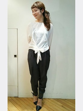 「ecruefil（エクリュフィル）のアイテム」を使った、kettyさん（レディース・158cm）の秋コーディネート