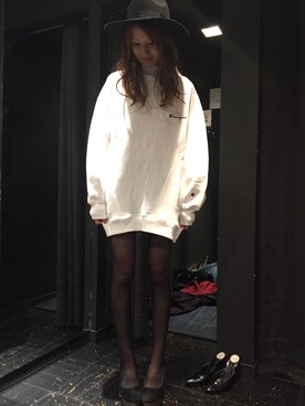 「AS KNOW AS PINKY（アズノゥアズピンキー）のアイテム（帽子）」を使った、Ayana   Shigemotoさん（レディース・160cm）の秋コーディネート