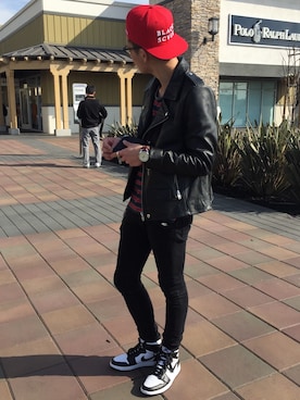 「Jordan」｜「アイテム（チェスターコート）」を使った、Billy Sungさん（メンズ・170cm）の冬コーディネート