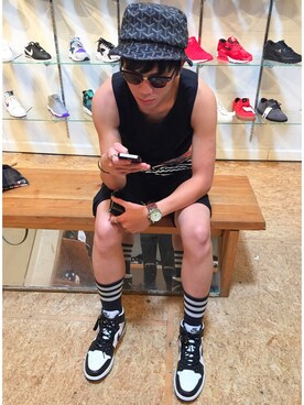 「hat」｜Billy Sungさん（メンズ・170cm）の春コーディネート