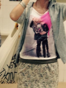 「H&M DIVIDED（エイチアンドエム　ディヴァイデッド）のアイテム（ブレスレット）」を使った、かのさん（レディース・167cm）の春コーディネート