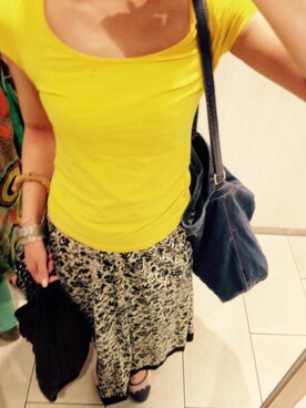 「H&M DIVIDED（エイチアンドエム　ディヴァイデッド）のアイテム（ブレスレット）」を使った、かのさん（レディース・167cm）の春コーディネート