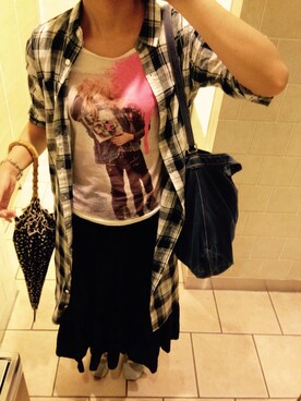 「IMAGE（イマージュ）のアイテム（スカート）」を使った、かのさん（レディース・167cm）の春コーディネート