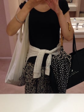 「H&M DIVIDED（エイチアンドエム　ディヴァイデッド）のアイテム（ブレスレット）」を使った、かのさん（レディース・167cm）の夏コーディネート