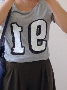 「H&M DIVIDED（エイチアンドエム　ディヴァイデッド）のアイテム（リング）」を使った、かのさん（レディース・167cm）の夏コーディネート