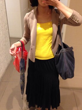 「IMAGE（イマージュ）のアイテム（スカート）」を使った、かのさん（レディース・167cm）の秋コーディネート